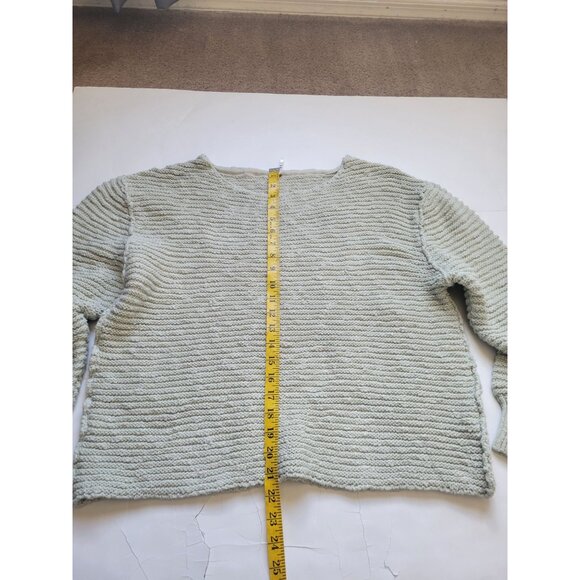 NWT Free People Light Green Chucky Knit Dolman Sleeve Oversized Sweater Size M - Picture 10 of 13